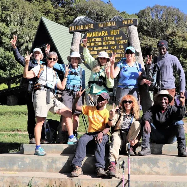 Day 2 | Arusha to Marangu Gate (1860m) to Mandara Hut (2700m)